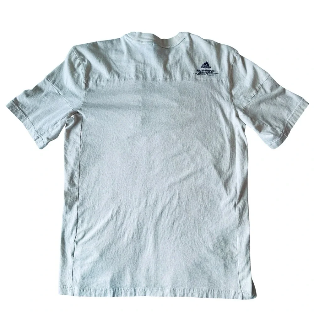 Adidas Built For Purpose Mens M Beige Utility Pocket Short Sleeve Tee GLX1226F20